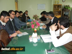 جلسه هماهنگی  دانشجویان با مسئولین مرکز برای برگزاری یادواره شهداء
