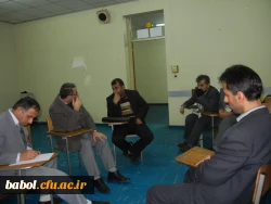جلسه مدیران گروههای آموزشی  با اعضاء