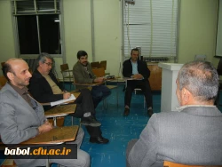 جلسه مدیران گروههای آموزشی  با اعضاء