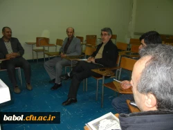 جلسه مدیران گروههای آموزشی  با اعضاء