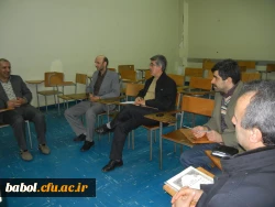 جلسه مدیران گروههای آموزشی  با اعضاء