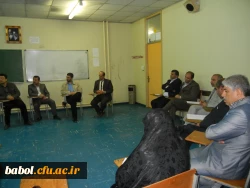 جلسه مدیران گروههای آموزشی  با اعضاء