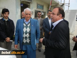 حضور جهان پهلوان امامعلی حبیبی  در جمع مسئولین و دانشجویان مرکز