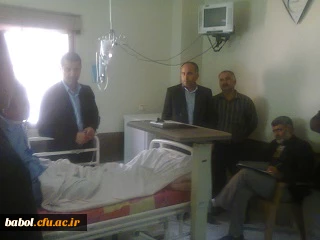 حضور مسئولین امورایثارگران و ترویج ارزش های انقلاب اسلامی دانشگاه فرهنگیان و دیدار با آزاده و جانباز آقای ابراهیم خیراله زاده