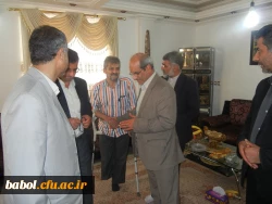 حضور معاون محترم توسعه مدیریت و منابع دانشگاه فرهنگیان  و همکاران برای دیدار با خانواده ی محترم همکار ایثارگر و جانباز مرکز آقای ابراهیم خیراله زاده