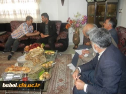 حضور معاون توسعه مدیریت و منابع دانشگاه فرهنگیان در دیدار با خانواده محترم آزاده و جانباز مرکز آقای ابراهیم خیراله زاده