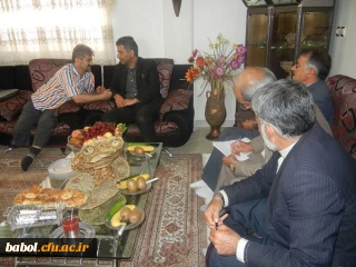 حضور معاون توسعه مدیریت و منابع دانشگاه فرهنگیان در دیدار با خانواده محترم آزاده و جانباز مرکز آقای ابراهیم خیراله زاده