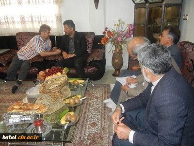 حضور معاون توسعه مدیریت و منابع دانشگاه فرهنگیان در دیدار با خانواده محترم آزاده و جانباز مرکز آقای ابراهیم خیراله زاده