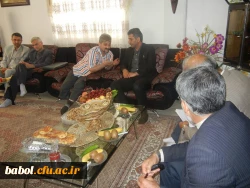 حضور معاون توسعه مدیریت و منابع دانشگاه فرهنگیان در دیدار با خانواده محترم آزاده و جانباز مرکز آقای ابراهیم خیراله زاده