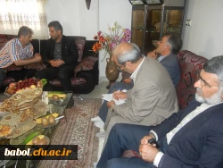 حضور معاون توسعه مدیریت و منابع دانشگاه فرهنگیان در دیدار با خانواده محترم آزاده و جانباز مرکز آقای ابراهیم خیراله زاده