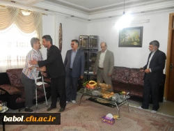 حضور معاون توسعه مدیریت و منابع دانشگاه فرهنگیان در دیدار با خانواده محترم آزاده و جانباز مرکز آقای ابراهیم خیراله زاده