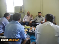 حضور مسئولین محترم اداری و اموال دانشگاه فرهنگیان آقایان فراهانی و اولایی درمرکز