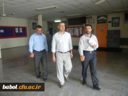 حضور مسئولین محترم اداری و اموال دانشگاه فرهنگیان آقایان فراهانی و اولایی درمرکز