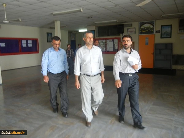 حضور مسئولین محترم اداری و اموال دانشگاه فرهنگیان آقایان فراهانی و اولایی درمرکز