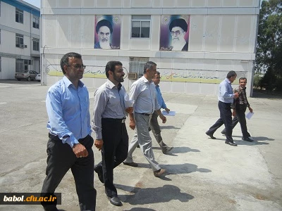 حضور مسئولین محترم اداری و اموال دانشگاه فرهنگیان آقایان فراهانی و اولایی درمرکز