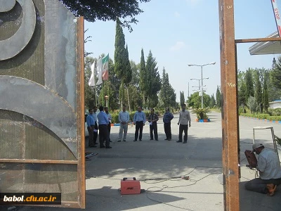 حضور مسئولین محترم اداری و اموال دانشگاه فرهنگیان آقایان فراهانی و اولایی درمرکز