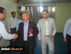 حضور سرپرست محترم ارزیابی و عملکرد دانشگاه فرهنگیان آقای دکتر کیانی در مرکز و بازدید از بخش های مختلف