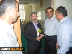 حضور سرپرست محترم ارزیابی و عملکرد دانشگاه فرهنگیان آقای دکتر کیانی در مرکز و بازدید از بخش های مختلف