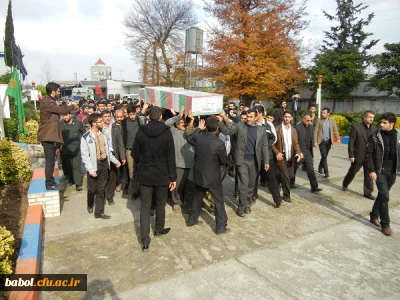 مراسم وداع با دو شهید گمنام در مرکز