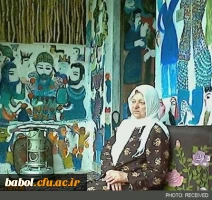 بازدید از موزه بانو مکرمه قنبری (نقاش بی سوادی که به شهرت جهانی رسید.)