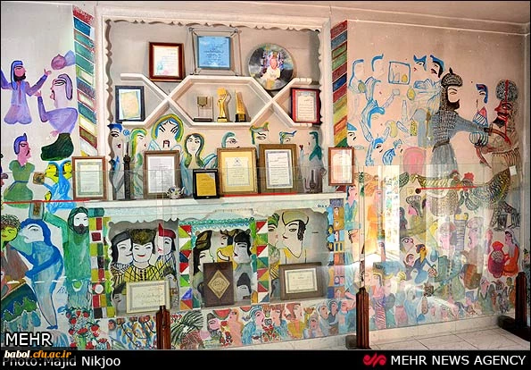 بازدید از موزه بانو مکرمه قنبری (نقاش بی سوادی که به شهرت جهانی رسید.)