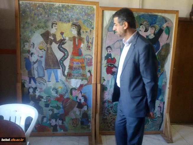 بازدید از موزه بانو مکرمه قنبری (نقاش بی سوادی که به شهرت جهانی رسید.)