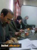 با حضور ریاست  و معاونت محترم اداره آموزش و پرورش  شهرستان بابل و مدیران و نماینده معلمان راهنمای مجری طرح کارورزی