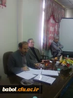 با حضور ریاست  و معاونت محترم اداره آموزش و پرورش  شهرستان بابل و مدیران و نماینده معلمان راهنمای مجری طرح کارورزی