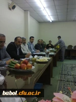 با حضور ریاست  و معاونت محترم اداره آموزش و پرورش  شهرستان بابل و مدیران و نماینده معلمان راهنمای مجری طرح کارورزی