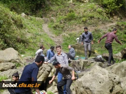 اردوی یک روز تفریحی دانشجویان به منطقه بندپی شهرستان بابل
