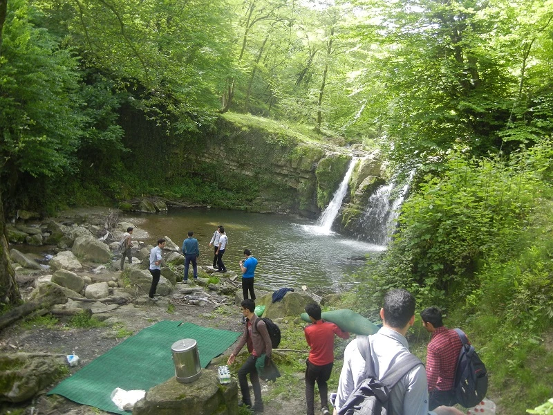 اردوی یک روزه دانشجویان غیربومی مرکز به منطقه زیبای بندپی شهرستان بابل