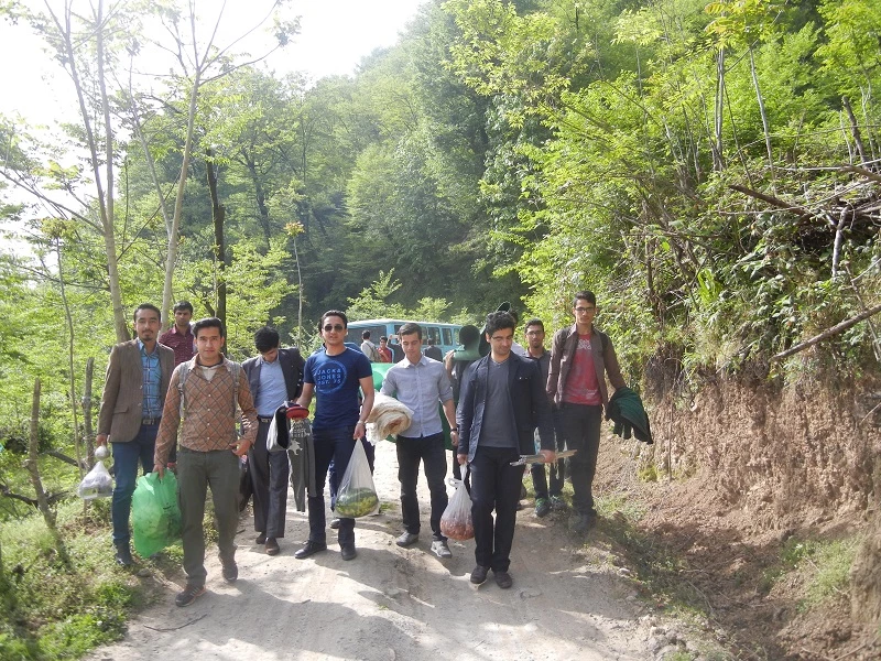 اردوی یک روزه دانشجویان غیربومی مرکز به منطقه زیبای بندپی شهرستان بابل