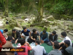 اردوی یک روزه دانشجویان غیربومی مرکز به منطقه زیبای بندپی شهرستان بابل