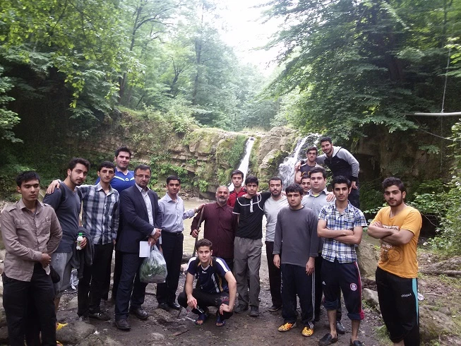 اردوی یک روزه دانشجویان  مرکز به منطقه زیبای بندپی (پنج آبشار) شهرستان بابل