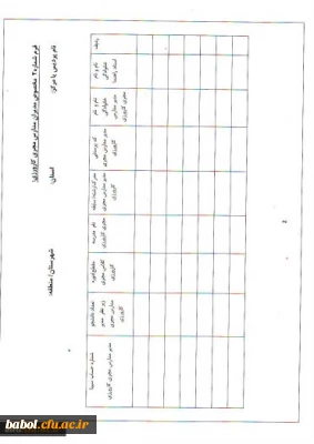 فرم مخصوص اساتید کارورزی