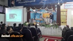 سخنرانی علمی دکتر رضا خانبابایی فوق دکتری فیزیک درباره نرو آموزش ، استاد دانشگاه صنعتی نوشیروانی بابل و استاد مدعو دانشگاه اتاوا کانادا در مراسم هفته پژوهش