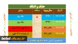 اطلاعیه ی بسیار مهم آموزشی در مورد (حذف و اضافه) انتخاب واحد دانشجویان دوره های کارشناسی پیوسته و ناپیوسته مرکز