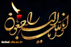 پیام تسلیت  فرزند دلبند و همسر گرامی استاد و همکار  محترم مرکز آقای حسینعلی  قربانی امیر