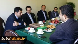دعوت سرپرست مرکز آقای دکتر علی محمدی از مدیر اداره آموزش و پرورش شهرستان بابل آقای احمدی و دیدار وی از مرکز