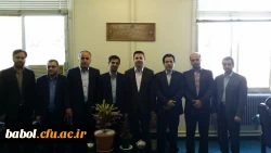 دعوت سرپرست مرکز آقای دکتر علی محمدی از مدیر اداره آموزش و پرورش شهرستان بابل آقای احمدی و دیدار وی از مرکز