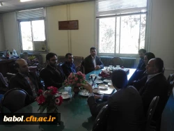 دعوت سرپرست مرکز آقای دکتر علی محمدی از مدیر اداره آموزش و پرورش شهرستان بابل آقای احمدی و دیدار وی از مرکز