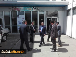 دعوت سرپرست مرکز آقای دکتر علی محمدی از مدیر اداره آموزش و پرورش شهرستان بابل آقای احمدی و دیدار وی از مرکز