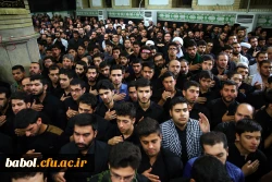 همزمان با دهه محرم عزاداری جمعی از دانشجویان و مسئولین مرکز شهید رجائی بابل در محضر رهبر معظم انقلاب در حسینیه امام خمینی 4