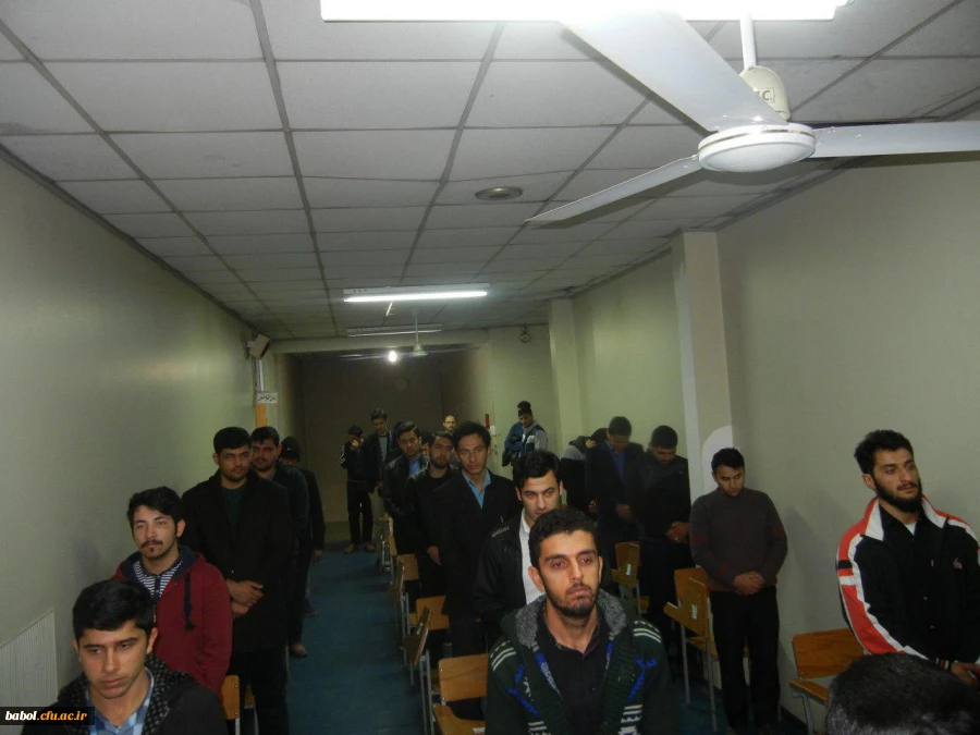 یک دقیقه سکوت  و قیام دانشجویان مرکز در جلسه امتحان به پاس شهدای آتش نشان حادثه پلاسکو