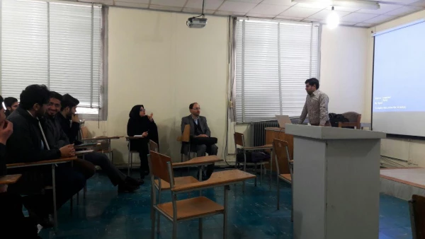 جلسه دفاع اولین دانشجوی   رشته علوم تربیتی در درس کارورزی1