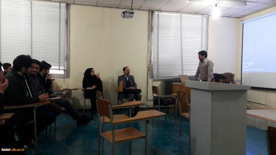 جلسه دفاع اولین دانشجوی   رشته علوم تربیتی در درس کارورزی1