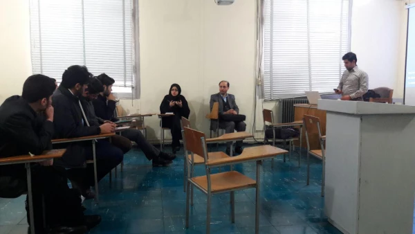 جلسه دفاع اولین دانشجوی   رشته علوم تربیتی  در درس کارورزی1