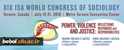 نوزدهمین کنگره جهانی انجمن بین المللی جامعه شناسی کانادا جولای سال ۲۰۱۸ در تورنتو کانادا