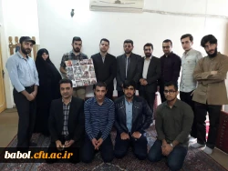 دیدار مسئولین و دانشجویان دانشگاه از خانواده  شهیدمدافع حرم سیدحسین  رئیسی