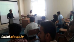 جلسه دفاع دانشجویان زبان و ادبیات فارسی درس کارورزی  در نیمسال دوم 96-95